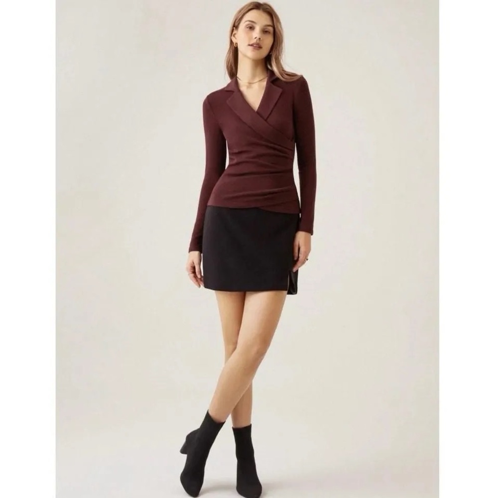 OGL Surplice Long Sleeve Top